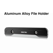 EDGETOOL Guitar File Clip Grip Handle Aluminum Alloy Slotted File Grinding Handle String Pillow Slotting File Holder