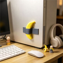 3D Printing Tape Banana Sculpture Wall Decoration Contemporary Art Modern Livin Room Home Decor Object Interior