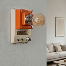 Nordic Retro Knob Dimming Wall Lamp Vntage Atmosphere Bedroom Bedside LED Hallway Balcony Industrial Style Decor Home