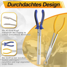 Alicate de Bico Longo de 28 cm (11") - Ferramenta Manual para Puxar Cabos, Cortar Fios e Apertar Abraçadeiras de Mangueira