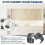 86 Degree Angle Restrictor Restriction Clips (30Pack), Hinge Restrictors for Cabinet Doors, for Face Frame Hinges 3