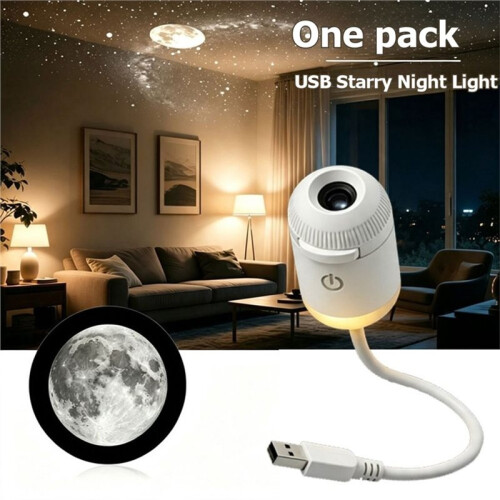 USB  Star Projector Lamp Night LED Atmosphere Light Plug &  Star Projector LED Nightlight Lamp 2