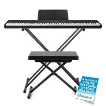 Digital Piano with 88 Full Size Weighted Keys, Speakers, Stand and Seat - DP88
