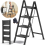 4 Step Ladder Folding Step Stool Heavy Duty Metal Small Compact Foldable Ladders 2