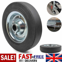 8" (200mm) Replacement Solid Jockey Wheel For Ribbed Jockeys Heavy Duty UK