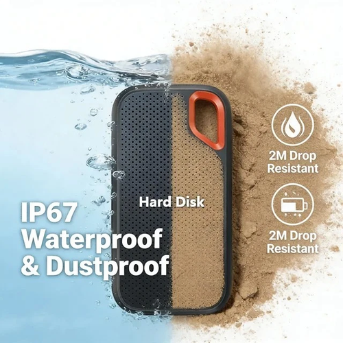 Portable Drive 2TB External Hard Drive Classic Black - PC Laptop and MAC 2