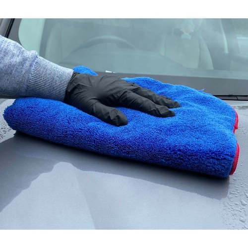 MICROFIBRE DRYING TOWEL LARGE MIRACLE DRY BLUE DRYING VALET DETAILING CLOTH *10* 1