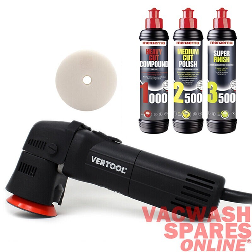 VERTOOL MINI DUAL ACTION MACHINE POLISHER 12E - MENZERNA 1000-2500-3500 COMPOUND