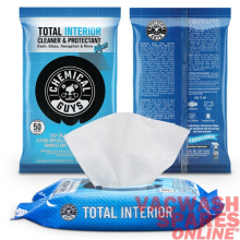 CHEMICAL GUYS TOTAL INTERIOR CLEANER & PROTECTANT WIPES - DASH -SEATS -DOOR TRIM