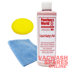 POORBOYS LIQUID NATTYS RED - CARNAUBA WAX - WET LOOK FINISH FOR RED CARS ETC..