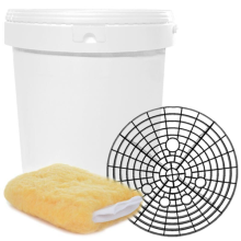 20 LITRE BUCKET AND BUCKET BARRIER - WASH BUCKET FILTER - SWIRL FREE WASH
