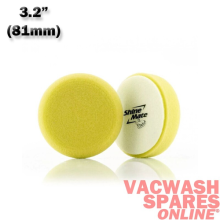 SHINEMATE YELLOW 75MM - MEDIUM CUT FOAM PAD- INTENSIVE CUTTING ACTION- DA/ROTARY