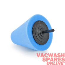 SHINEMATE FOAM DRILL POLISHING CONE BLUE - FOR POLISHING WHEELS -EXHAUSTS -PAINT