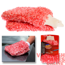 SUPERSOFT CAR WASH MITT - MICROFIBRE CHENILLE PILE - DETAIL TOOL - LIKE GTECHNIQ
