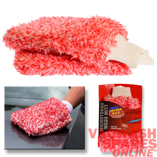 SUPERSOFT CAR WASH MITT - MICROFIBRE CHENILLE PILE - DETAIL TOOL - LIKE GTECHNIQ