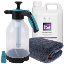 AUTOGLYM POLAR WASH 2.5L PRESSURE WASH SHAMPOO WITH 2L SPRAYER AND DRYING TOWEL
