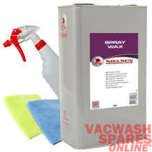 NIELSEN SPRAY WAX 5 LITRE - HIGH GLOSS - QUICK & EFFECTIVE - VALETING -TRADE SET