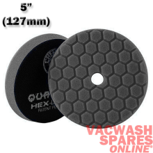 CHEMICAL GUYS QUANTUM HEX LOGIC BLACK SOFT FOAM FINISHING PAD 5" USE WITH DA