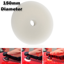 MACHINE POLISHING PAD 150MM - WHITE MEDIUM FOAM - VENTED - POORBOYS - MEGUIARS