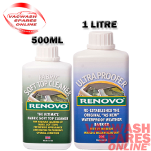 RENOVO SOFT TOP FABRIC CLEANER & ULTRA PROOFER 1L SET CANVAS-MOHAIR-CARS-BOAT