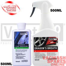 VALETPRO DRAGONS BREATH FALLOUT WHEEL CLEANER 500ML& CLASSIC TYRE DRESSING 500ML