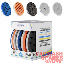 LAKE COUNTRY HDO PRO PACK 5.5 INCH - 5 PACK PRO DUAL ACTION VENTED MACHINE PADS