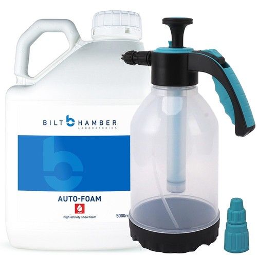 BILT HAMBER AUTO FOAM 5L & SPRAYER 2L CAPACITY CAR WASH PUMP FOAMING SPRAYER