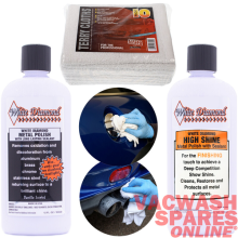 WHITE DIAMOND METAL POLISH AND SEALANT & HIGH SHINE - POLISHING & FINISHING KIT
