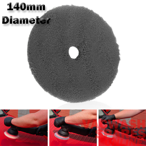 MACHINE POLISHING PAD SET - VENTED MICROFIBRE & WOOL -140MM -IDEAL WITH EVO -SSR 2