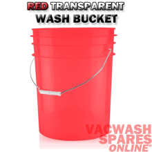 20 LITRE RED VALETING & DETAILING BUCKET PAIL - HEAVY DUTY CAR WASH BUCKET