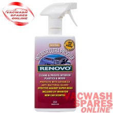 RENOVO INTERIOR CLEANER & PROOFER /PROTECTOR FOR PLASTICS & WOOD NEW CAR SCENTED