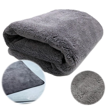 GREY ULTIMATE MICROFIBRE CAR DRYING TOWEL 80X60CM 1200GSM CAR TRUCK VAN CARAVAN