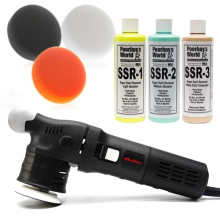 MAXSHINE M312 3 INCH DUAL ACTION MACHINE POLISHER 12MM ORBIT PADS POORBOYS SET