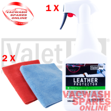 VALETPRO LEATHER PROTECTOR 500ML / REPELS WATER AND DIRT / PROTECTIVE FILM SEAL