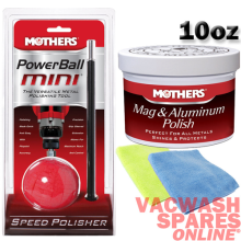MOTHERS POWERBALL MINI METAL POLISHING TOOL +MAG AND ALUMINUM POLISH 10 - WHEELS
