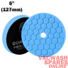 CHEMICAL GUYS QUANTUM HEX LOGIC BLUE FINISHING & GLAZE POLISH PAD 5" USE WITH DA