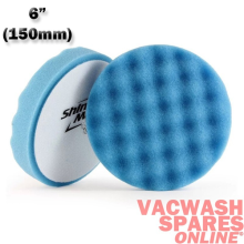 SHINEMATE BLUE WAFFLE 150MM - POLISHING FOAM PAD - MODERATE CUTTING ACTION