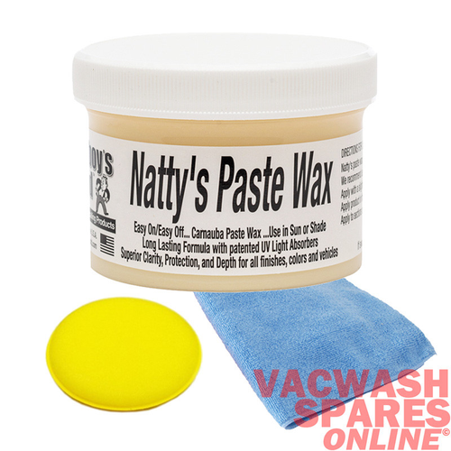 POORBOYS NATTYS WHITE PASTE WAX - CONTAINS CARNAUBA - GREAT ON LIGHT COLOURS