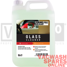 VALETPRO GLASS CLEANER 5 LITRE / INTERIOR AND EXTERIOR / BIRDS MUCK / BUG SPLATS
