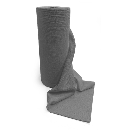MICROFIBRE CLOTHS ROLL GREY QUICK TEAR OFF EASY TEAR - GARAGE HOME WORKSHOP 50 2
