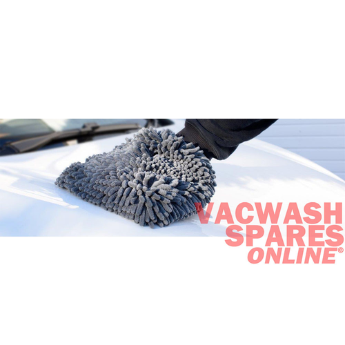 PRO NOODLE CAR WASH MITT - DOUBLE SIDED - ULTRA ABSORBENT - THICK PILE - BLUE 1