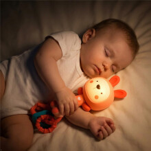 (Rabbit) Baby Rattle & Sensory Teething Toy with Music, 6-12 Months