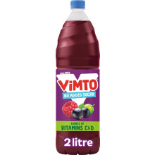 Vimto Squash – No Added Sugar – Real Fruit Flavour – Vitamins C & D – 2L Bottle – Low Calorie