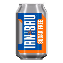 IRN-BRU Diet Carbonated Soft Drink, 24 Pack, 330ml Cans