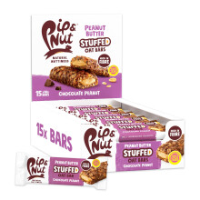 Pip & Nut Peanut Butter Stuffed Oat Bars, Chocolate, 15 x 48g