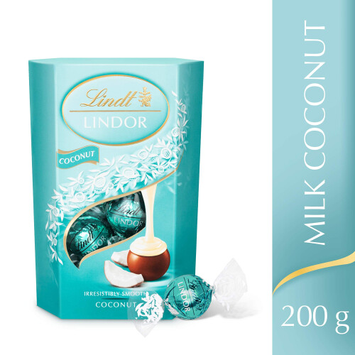 Lindt Lindt Lindor Coconut Chocolate Truffles Box 200g 1