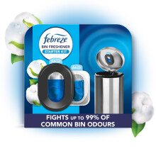 Febreze Bin Freshener Starter Kit Cotton 1 Holder + 2 Refills 2x4.88ML
