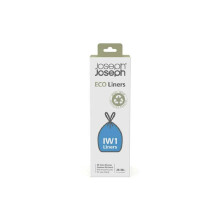 Joseph Joseph Eco Recycled Plastic Bin Liners, 20 Pack, 24-36 Litres. Tie Drawstring, Extra Strong.