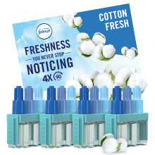 Febreze 3Volution Air Freshener Plug-in Refill 4x20ML, Cotton Fresh