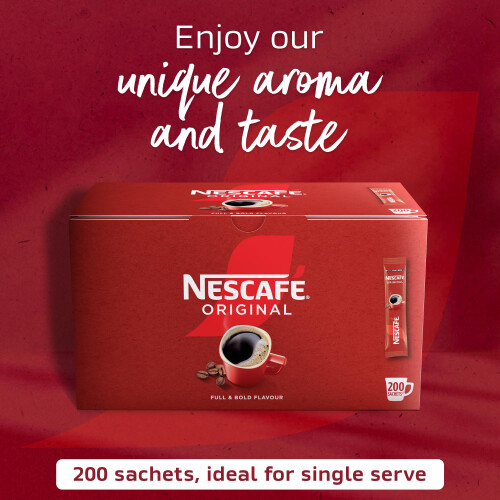 Nescafe NESCAFÉ Original Instant Coffee Sachets - 200 x 1.8g Sticks 2